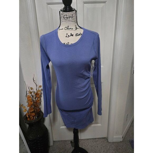 Nine West Purple Ruched Tulip Dress Size M - Picture 1 of 9
